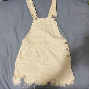 Free People White overall skirt!